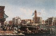 MARIESCHI, Michele The Grand Canal with the Fishmarket sg oil painting reproduction